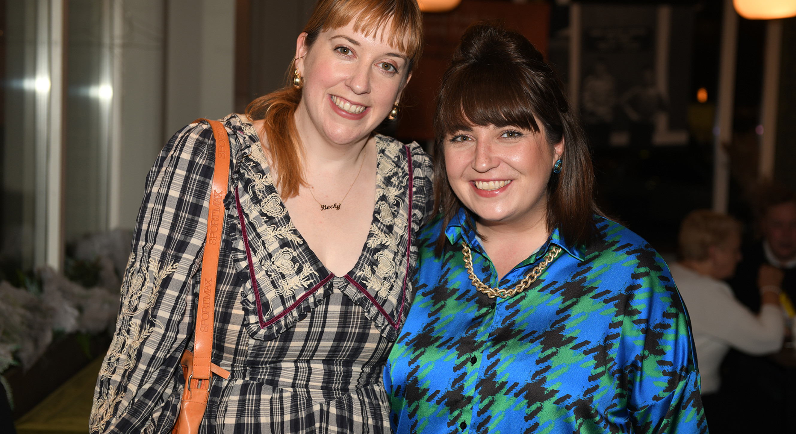 Artist Becky Moriarty and poet Laurie Bolger