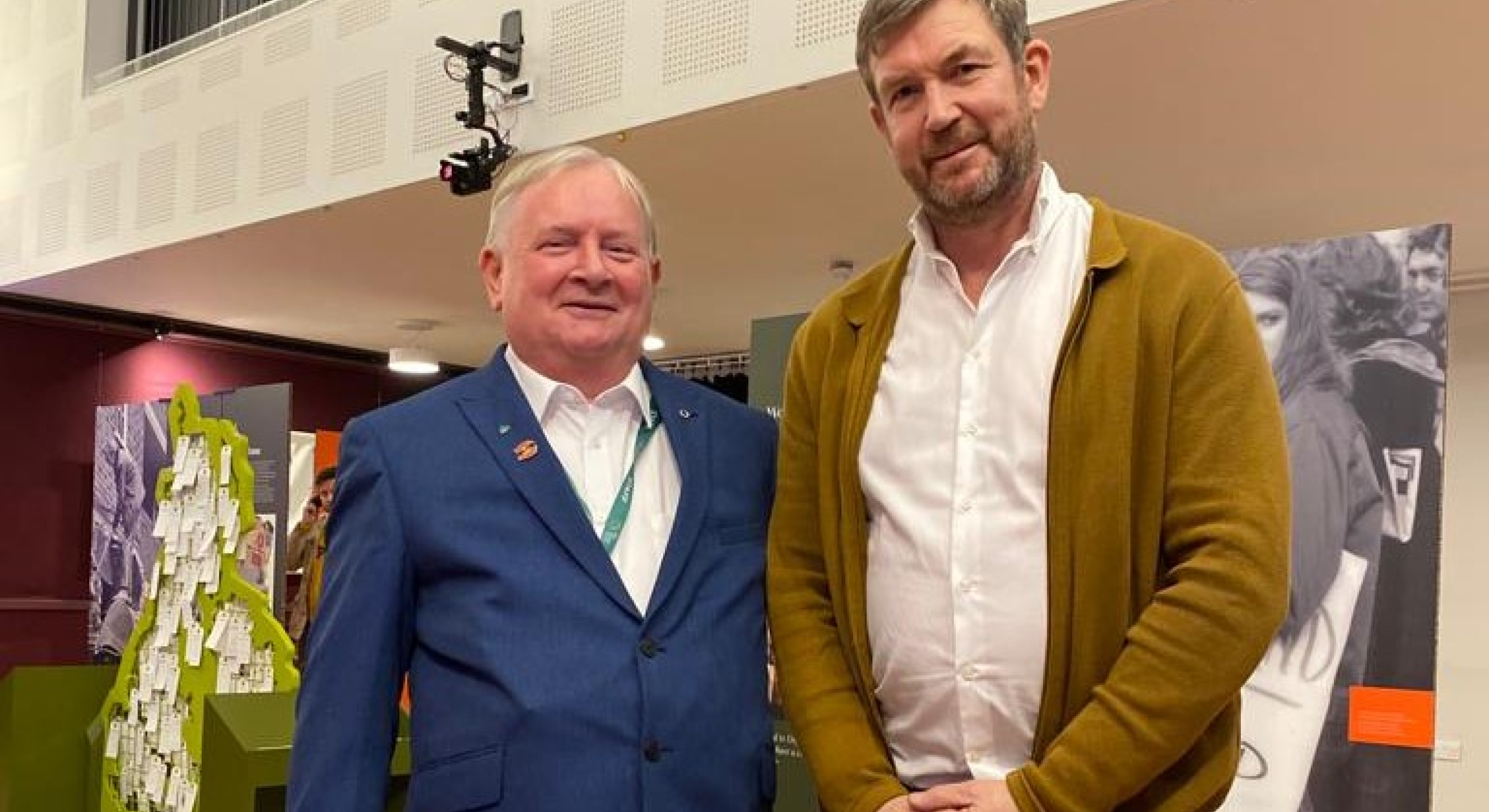 Irish Cultural Centre chair,  Peter Power-Hynes with Irish in Britain CEO Brian Dalton