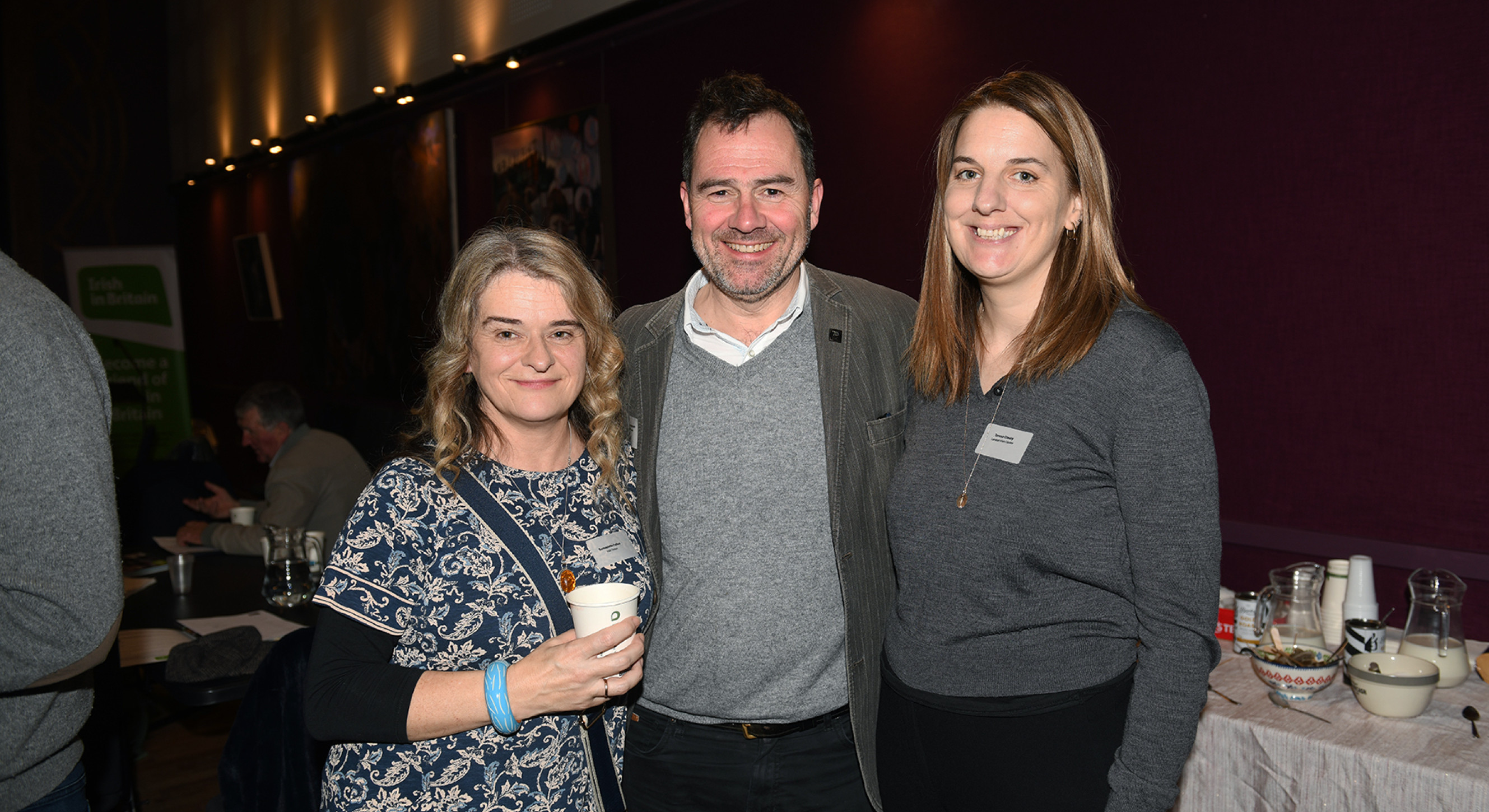 Bernadette Fallon, Irish Times; Séamus MacCormaic and Teresa Cleary, London Irish Centre