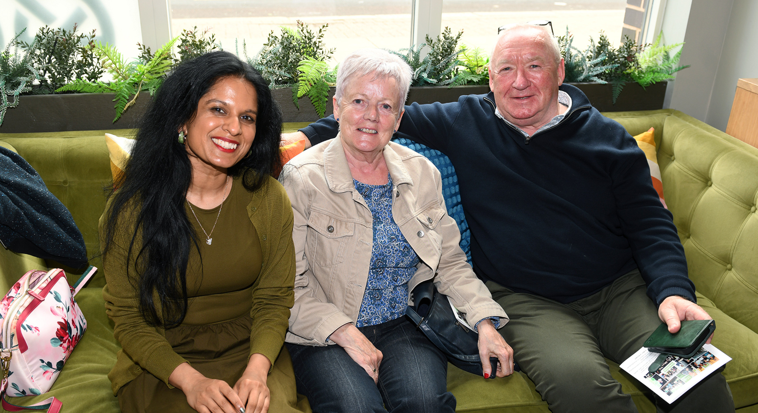 From left, Ravinder Gill with Individual Award winner Peter Lloyd and his wide Noreen