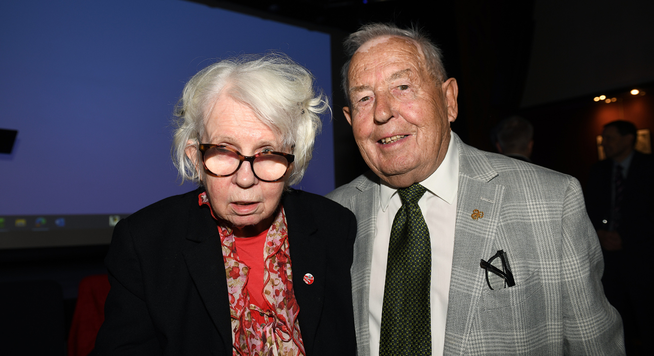 Sally Mulready with John O'Connor