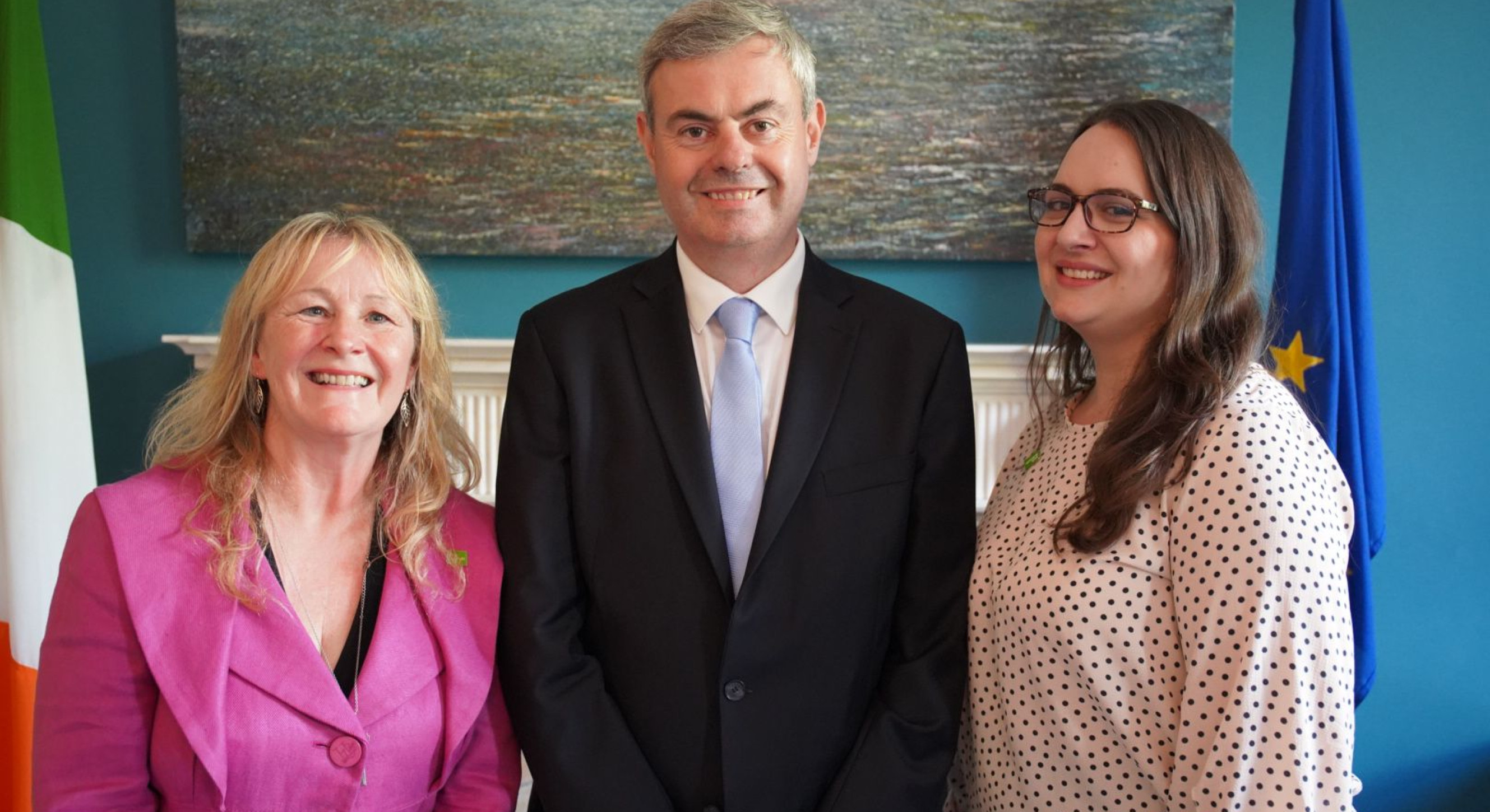 Diane West, Ambassador Martin Fraser and Aisling McDowell