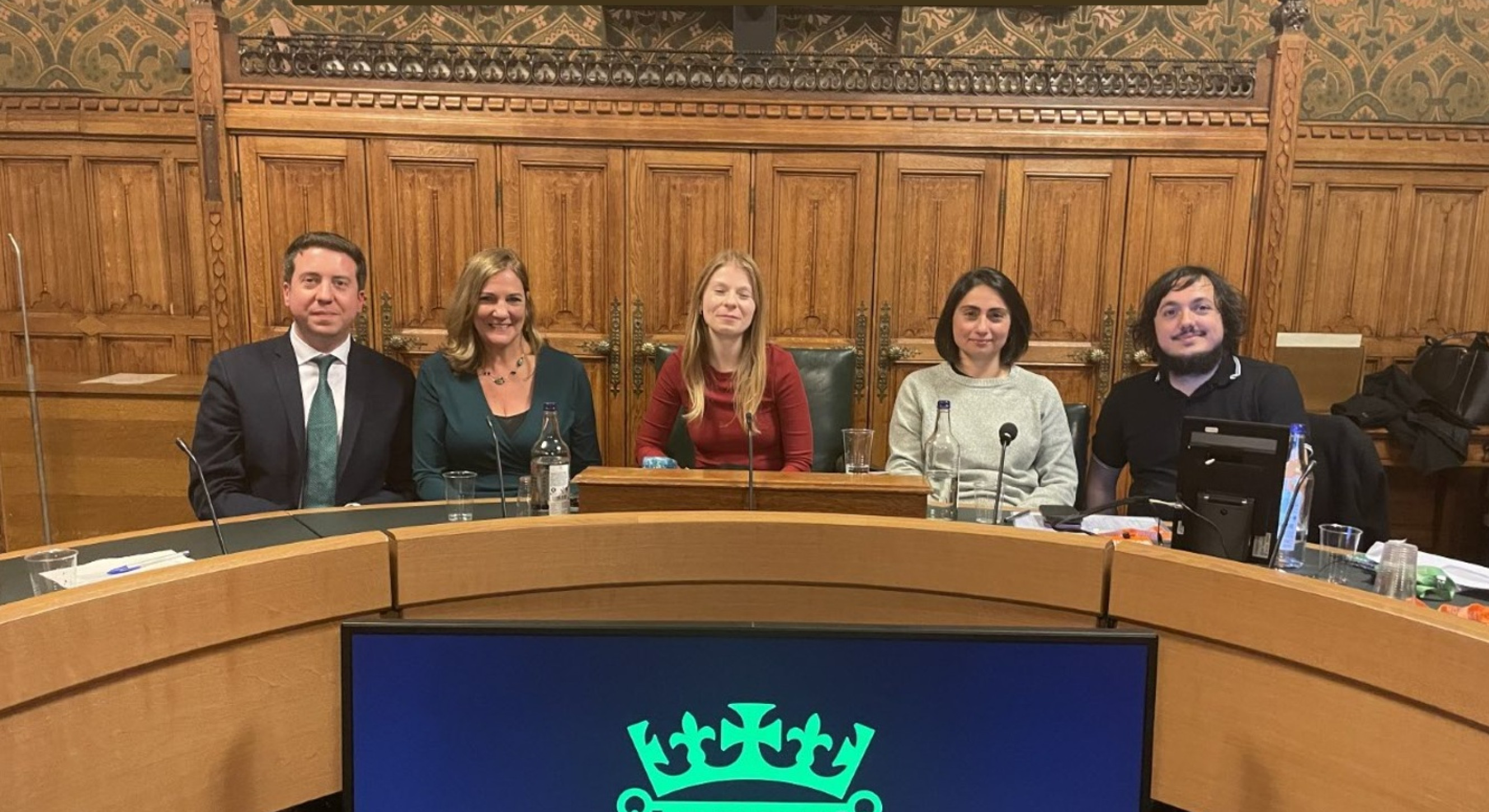 Panel of speakers at a meeting in Westminster during the campaign for Philomena's Law