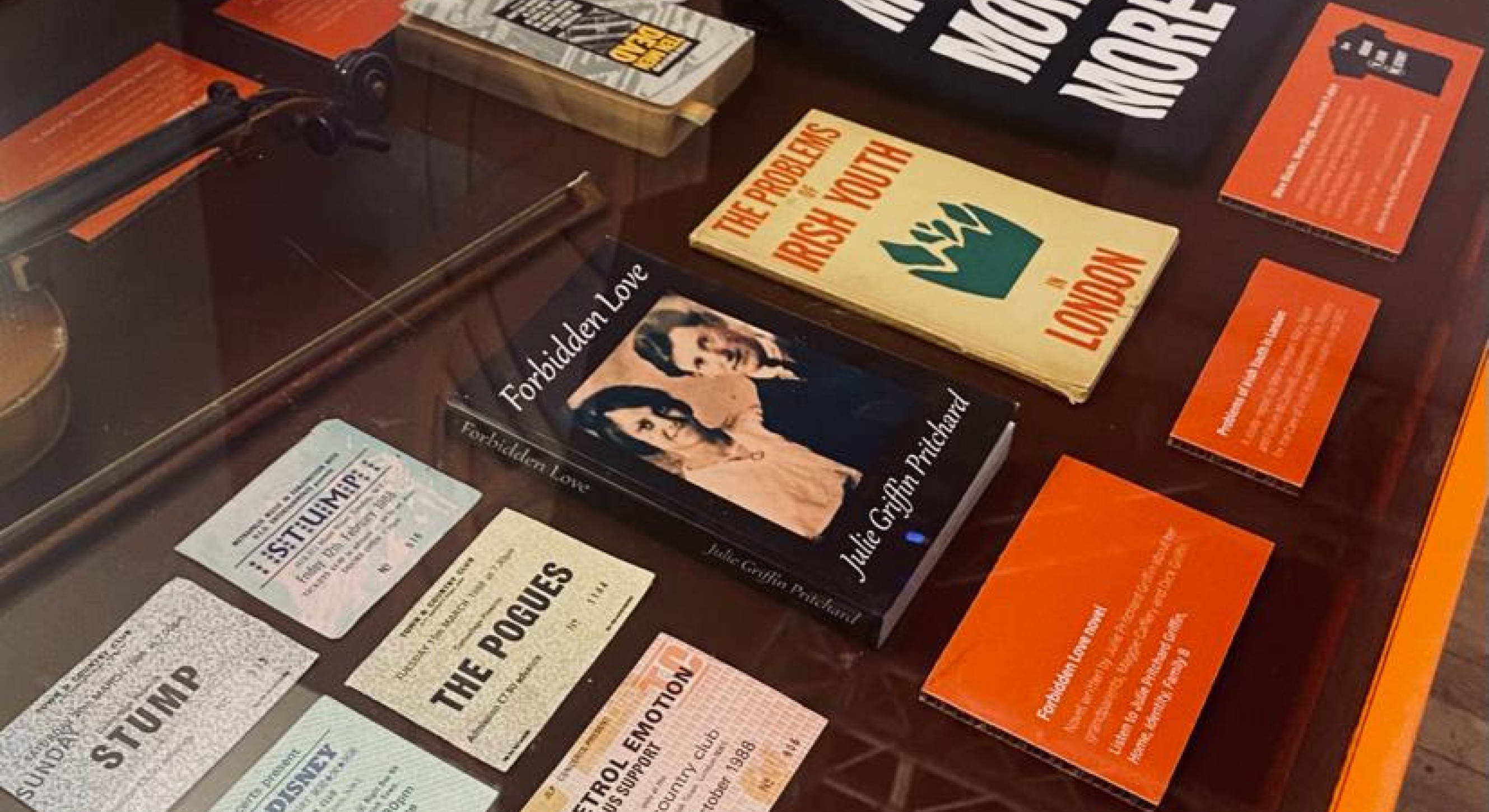 A ticket for a Pogues gig is among the exhibits