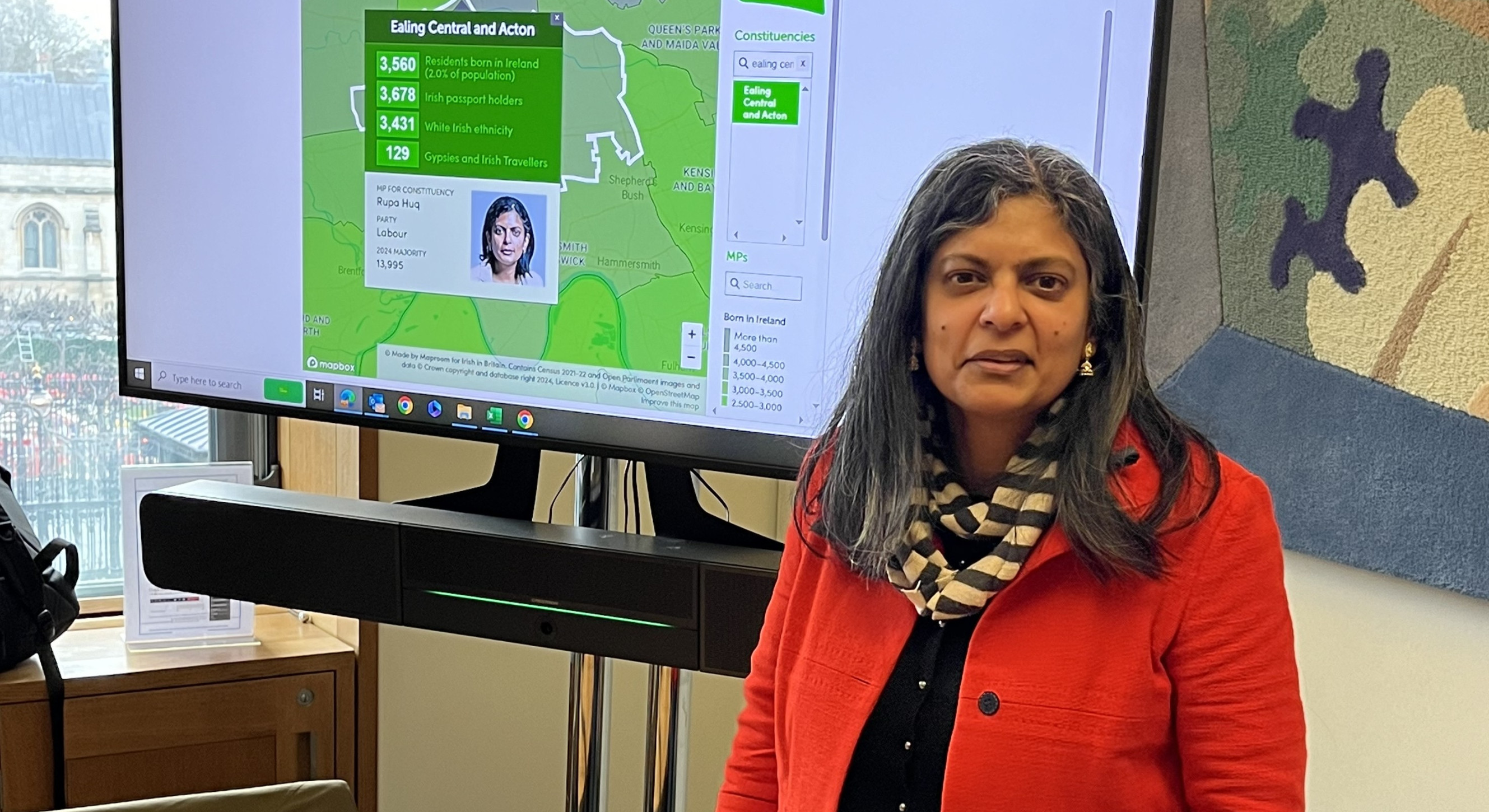 Rupa Huq - the MP for Ealing Central and Acton.