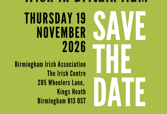 Irish in Britain 2026 AGM